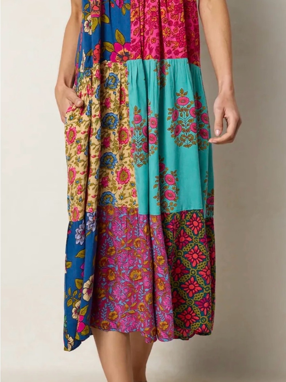 NWT LG NATURAL LIFE BOHO MIDI DRESS - Picture 5 of 5